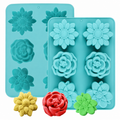 6 cavity Flower Silican Mould