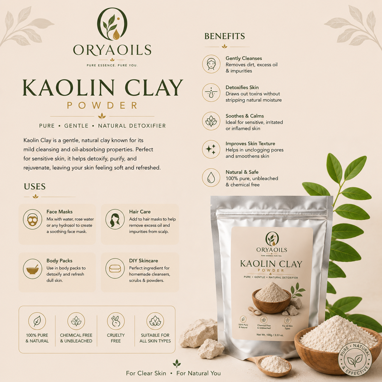 Kaolin Clay Powder
